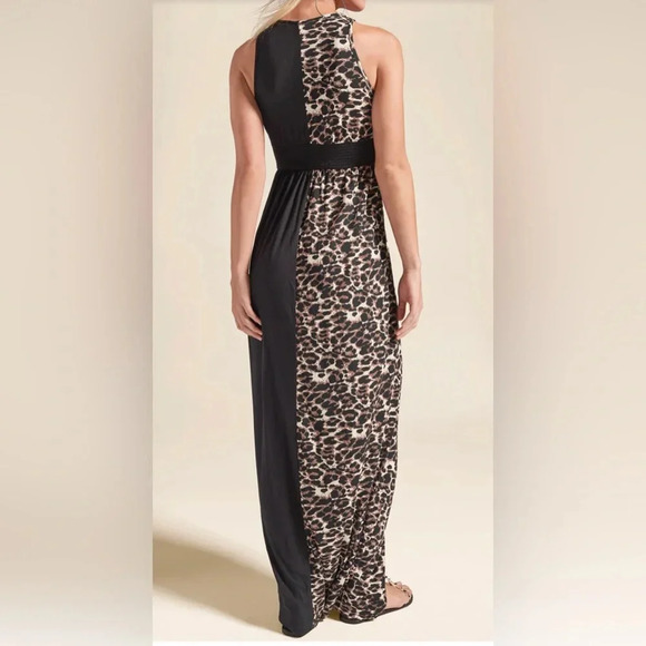 Leopard Detail Maxi Dress - Picture 2 of 16